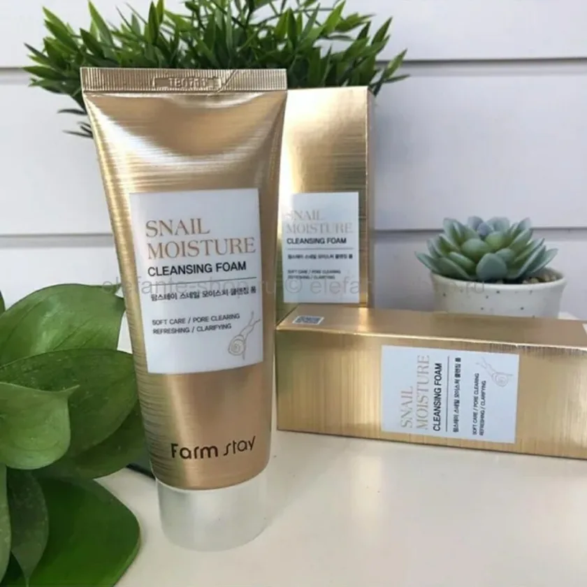 فارم ستاي غسول الحلزون المرطب 100 ملل   |   Farm Stay Snail Moisture Cleansing Foam 100ml