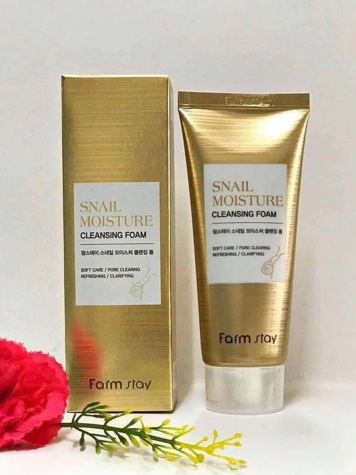 فارم ستاي غسول الحلزون المرطب 100 ملل   |   Farm Stay Snail Moisture Cleansing Foam 100ml