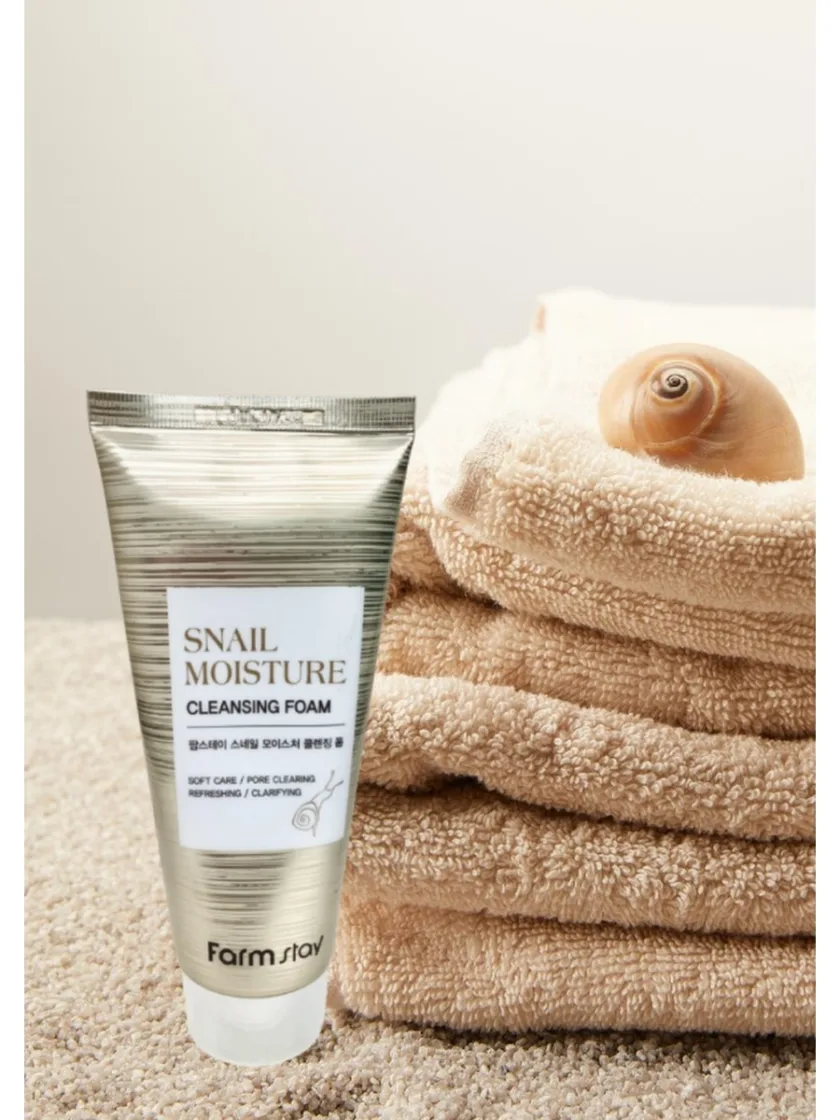 فارم ستاي غسول الحلزون المرطب 100 ملل   |   Farm Stay Snail Moisture Cleansing Foam 100ml