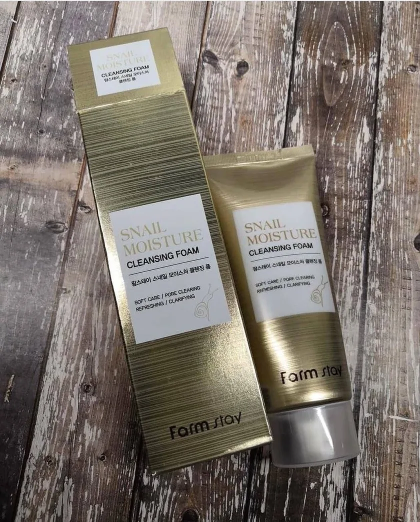 فارم ستاي غسول الحلزون المرطب 100 ملل   |   Farm Stay Snail Moisture Cleansing Foam 100ml