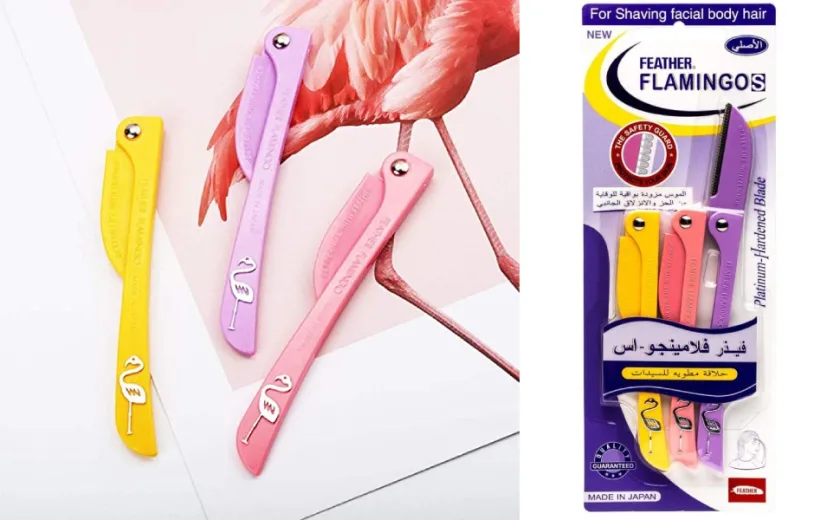 فيذر-فلامينجو  ماكينة حلاقة للوجه والجسم  |   Feather-Flamingo Razor For Face & Body Shaving