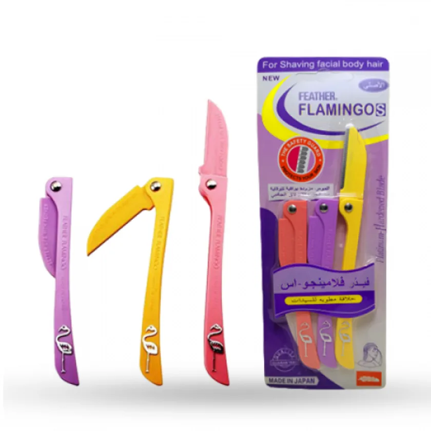 فيذر-فلامينجو  ماكينة حلاقة للوجه والجسم  |   Feather-Flamingo Razor For Face & Body Shaving