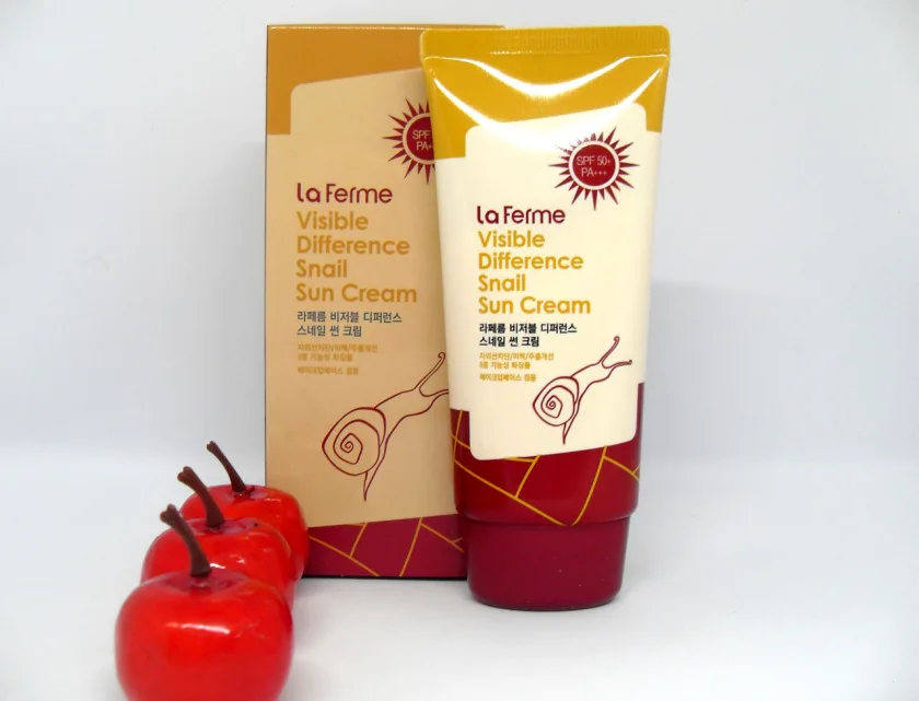 فارم ستاي كريم الوقاية من اشعة الشمس بالحلزون 70 جم (صن بلوك)  |   Farm stay  La Ferme Visible Difference Snail Sun Cream 70g
