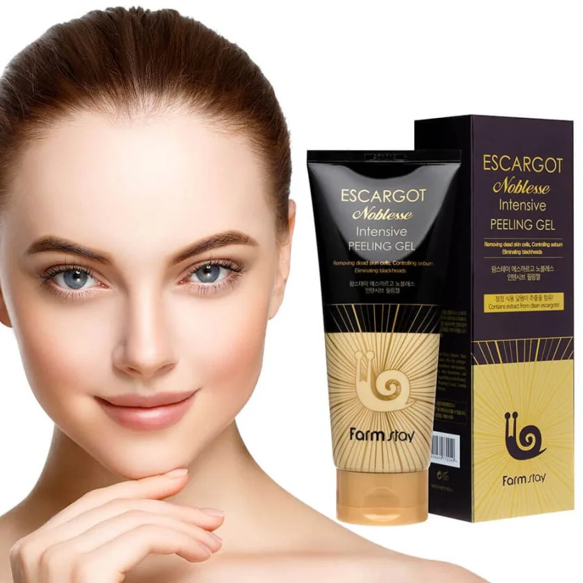 فارم ستاي جل تقشير مكثف بالحلزون 180 ملل  |  Farm Stay Escargot Noblesse Intensive Peeling Gel 180ml