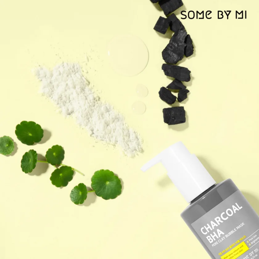 سام باي مي ماسك الفحم الفقاعي لتنظيف المسام 120 جم | SOME BY MI Charcoal BHA Pore Clay Bubble Mask Black 120g