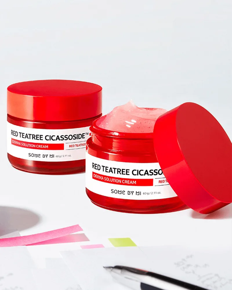 سام باي مي كريم سيكاسوسيد بخلاصة شجرة الشاي الأحمر 60 جم | SOME BY MI Red Tea Tree Cicassoside Final Solution Cream 60g