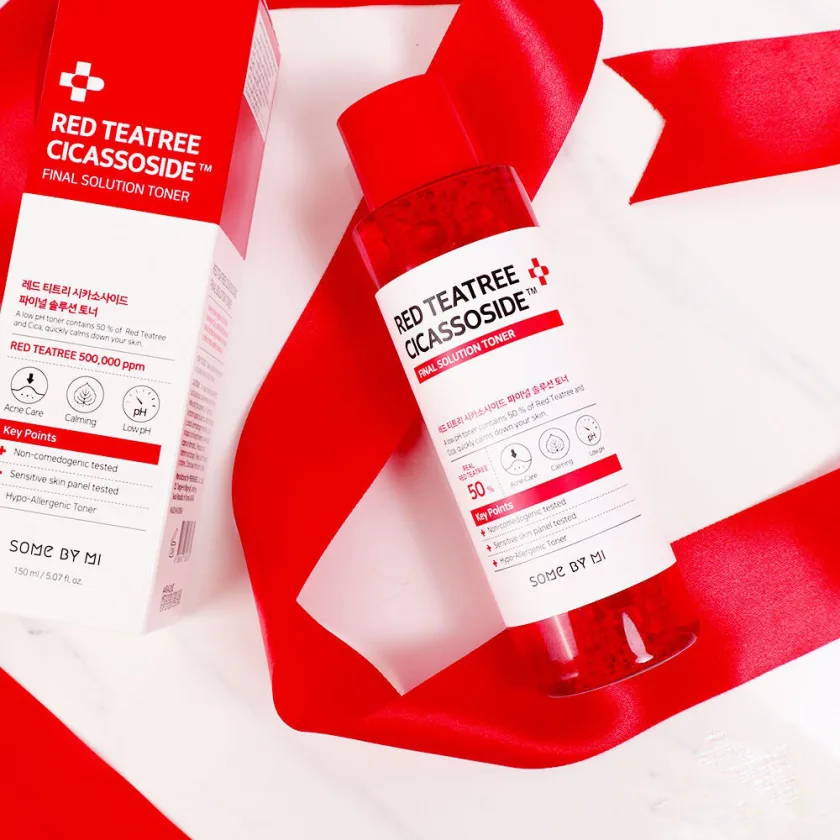 سام باي مي تونر سيكاسوسيد بخلاصة شجرة الشاي الأحمر لتهدئة البشرة 150 مل | SOME BY MI Red TeaTree Cicassoside Final Solution Toner 150ml