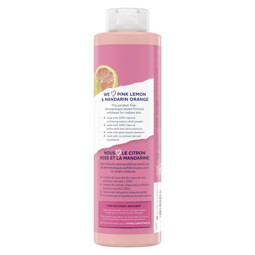 سانت آيفز غسول الجسم  للتقشير بالليمون الوردي والبرتقال 473 ملل  |  St. Ives Exfoliating Pink Lemon & Mandarin Orange Body Wash 473ml
