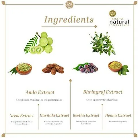 خادي هيربل أملا  وبرينجراج  شامبو لجميع أنواع الشعر | Khadi Natural Amla & Bhringraj Hair cleanser