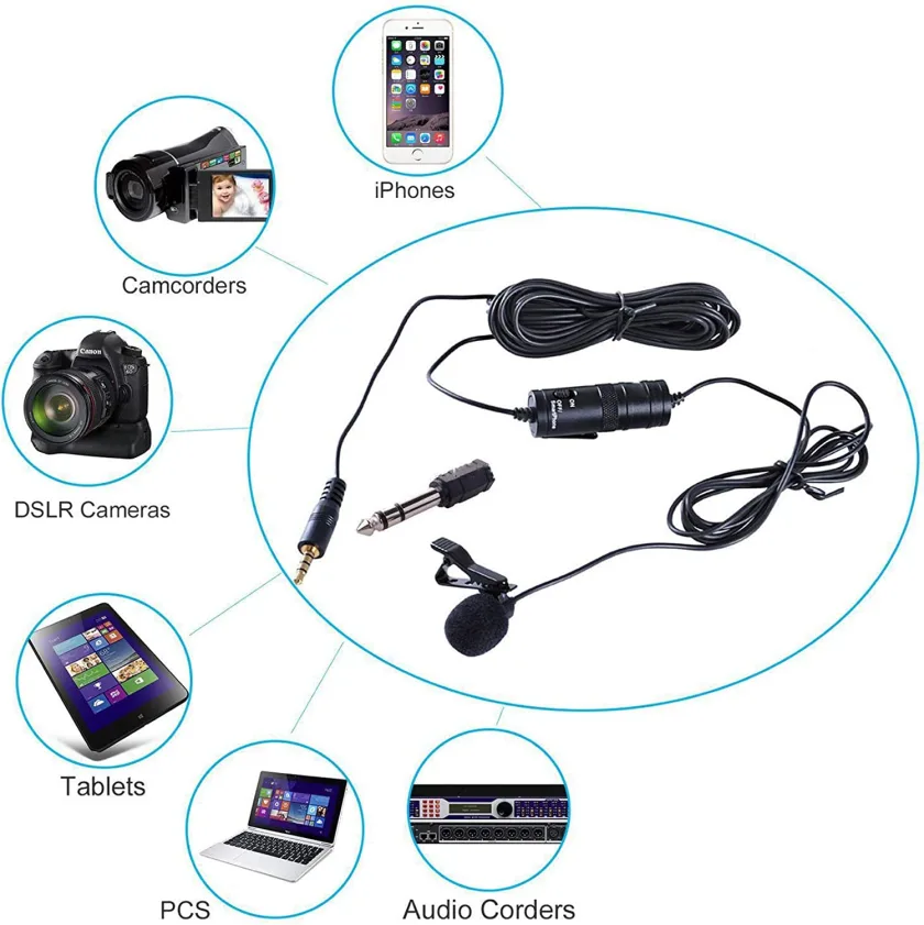 ميكروفون صغير لافيلير - Microphone Lavalier BY/M1