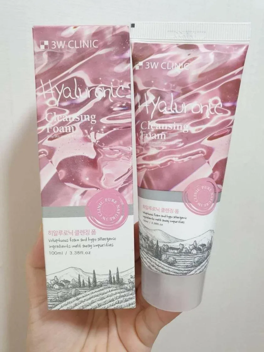 3 دبليو كلينيك غسول الهايلورونيك أسيد الكوري | 3w clinic hyaluronic cleansing foam
