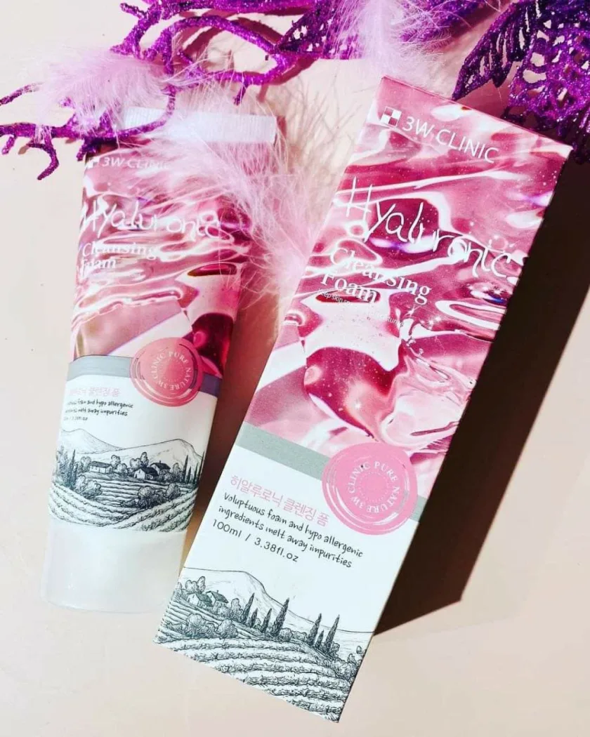 3 دبليو كلينيك غسول الهايلورونيك أسيد الكوري | 3w clinic hyaluronic cleansing foam