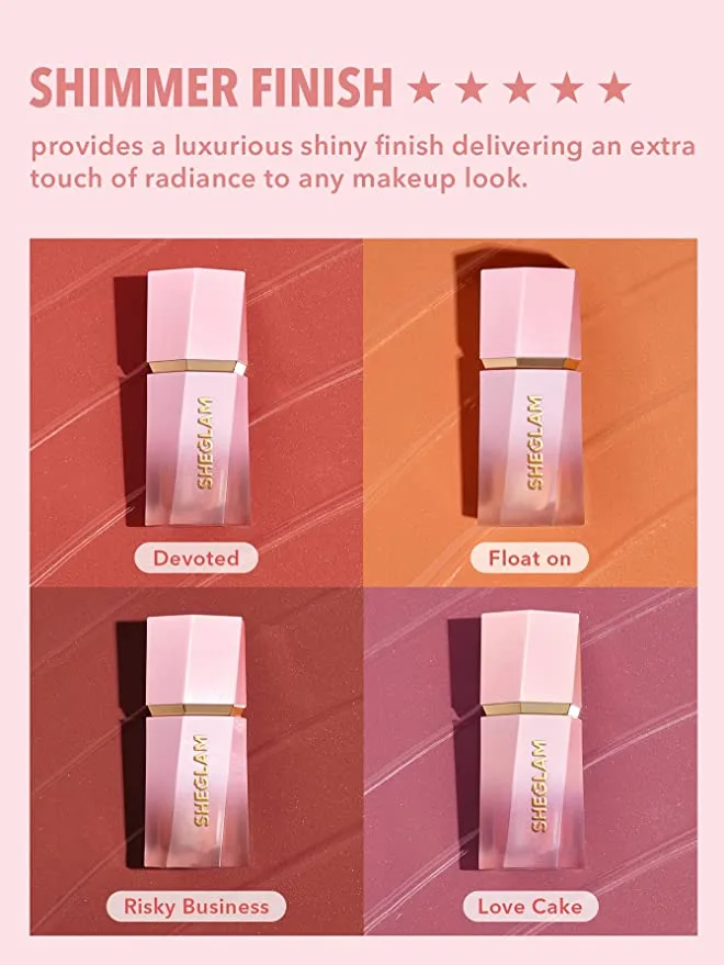 شيجلام بلاشر سائل وملون البشرة- لوف كيك | SHEGLAM love cake - Color Blossom Liquid Blush