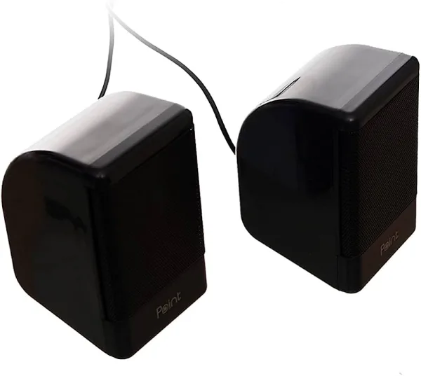 مكبر صوت للوسائط المتعددة بمنفذ USB 2.0 من بوينت- لون اسود pt110
