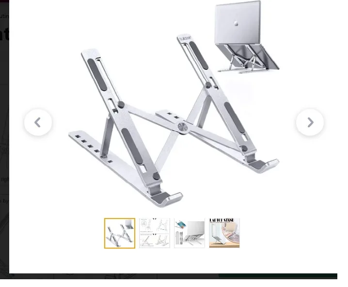 Laptop stand creative folding storage bracket (حامل لاب توب )