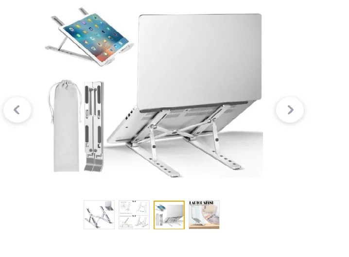 Laptop stand creative folding storage bracket (حامل لاب توب )
