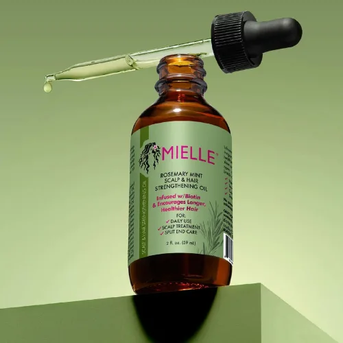 ميلي أورجانيك زيت إكليل الجبل والنعناع لتقوية الفروة والشعر 59مل |  Mielle Organics Rosemary Mint dark Scalp and Hair Strengthening Oil 59ml.