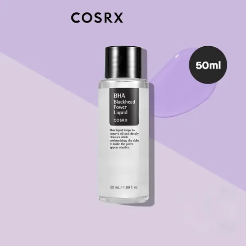 كوزركس  سائل حمض بيتا هيدروكسي BHA يخفي المسام والرؤوس السوداء 50مل |  Cosrx BHA Blackhead Power Liquid (50ml)