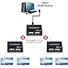 HDMI Splitter 1 in 2 Out, NEWCARE Hdmi Splitter 1x2 Supports Full HD 4K