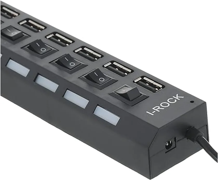 High speed usb 2.0 hub for laptop, pc (7 port)
