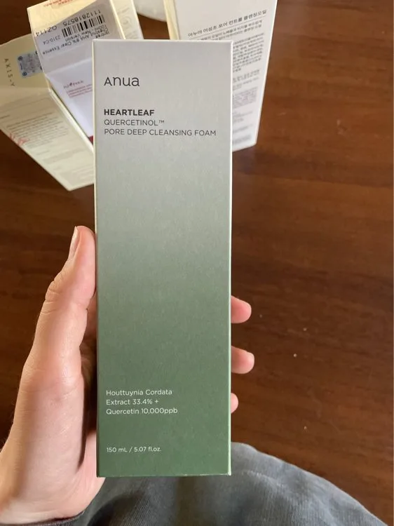 انوا رغوة تنظيف عميق للمسام كيرسيتينول هارت ليف من ، 150 مل  | Anua Heartleaf Quercetinol Pore Deep Cleansing Foam, Facial Cleanser, for Double Cleansing