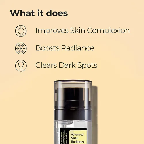 كوزركس مزدوج من اسنس الحلزون كريم لبشرة نضرة (80 مل) | Cosrx Advanced Snail Radiance Dual Essence 80 ml