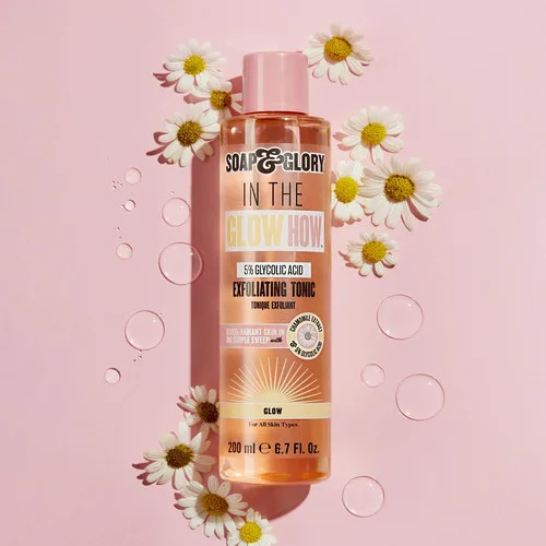 سوب اند جلوري تونيك مقشر بحمض الجليكوليك 5% لتقشير وتنقية البشرة 200 مل | Soap & Glory In The Glow How 5% Glycolic Acid Exfoliating Tonic 200ml