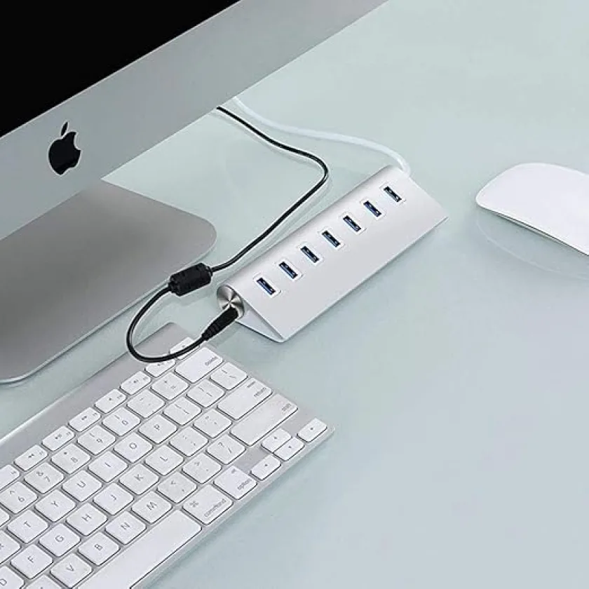 HUB USB 4 PORT المونيوم