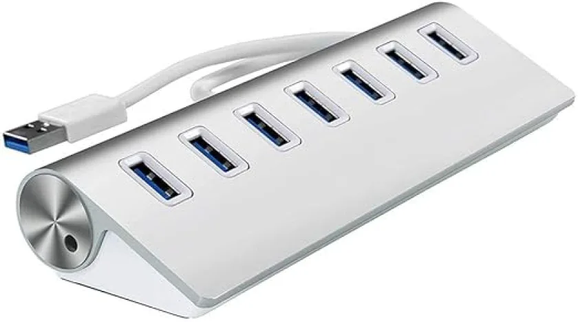 HUB USB 4 PORT المونيوم
