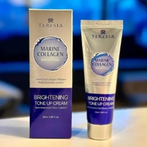 تيريسيا كريم لتفتيح البشرة غني بالكولاجين البحري 50 مل  |  Teresia Marine Collagen Brightening Tone-up Cream 50 ml