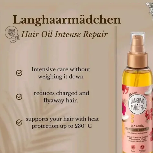 لانجار مادشين زيت دي ام لإصلاح مكثف للشعر حجم 150 مل من لانجار مادشن  | Langhaar  Madchen Girl Hair Oil Intense Repair - 150