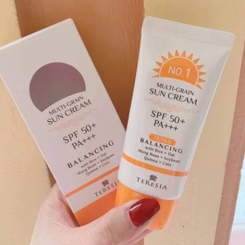 تيريسيا مالتي جرين كريم  بعامل حماية من الشمس SPF50 PA+++ - 50 جرام | TERESIA Multi Grain Sun Cream SPF 50+, PA+++ 50g