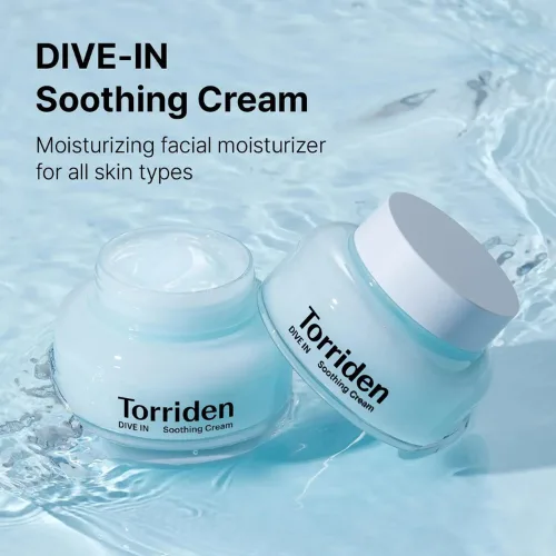 توريدن دايف إن المهدئ كريم  بحمض الهيالورونيك منخفض الجزيئات 100 مل| Torriden - DIVE-IN Low Molecular Hyaluronic Acid Soothing Cream