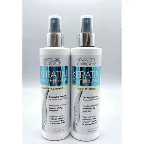 أدفانسد كلينيكالز علاج الكيرياتين المعزز للنعومة واللمعان  237 مل  | Advanced Clinicals keratin hair mask 237 ml