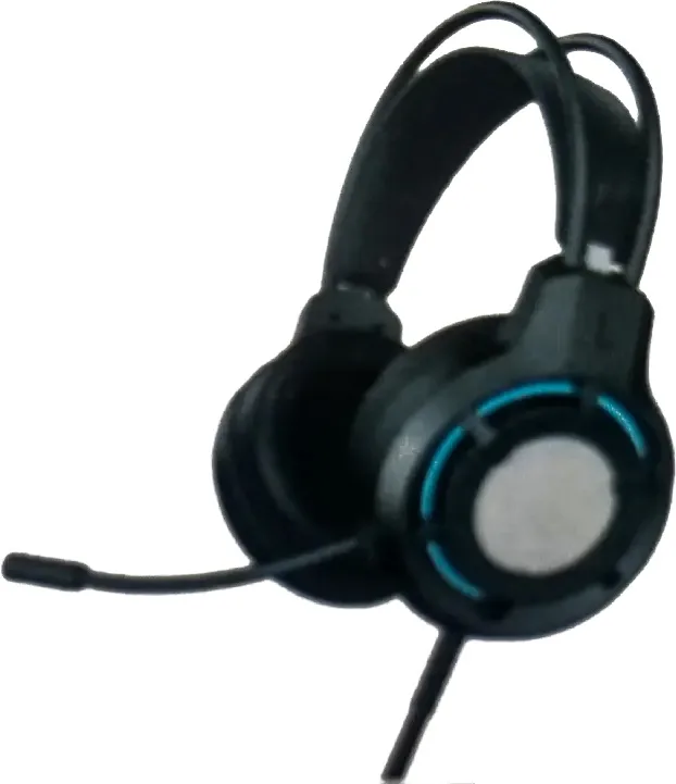 FOREV Wired USB Gaming Headset, Led Light, Built In- Microphone, Black, FV-M13