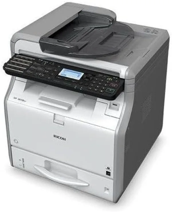 Ricoh  SP 3600SF Mono LED MFP طابعة ريكو 3*1 ( طباعة + تصوير + سكانر )