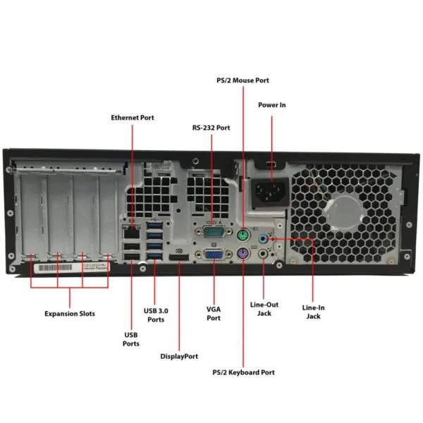 HP Compaq Elite 8300 – Intel® CORE I5-3470 Processor (3.20 GHz) الجيل الثالث RAM 4GB 500GB HDD