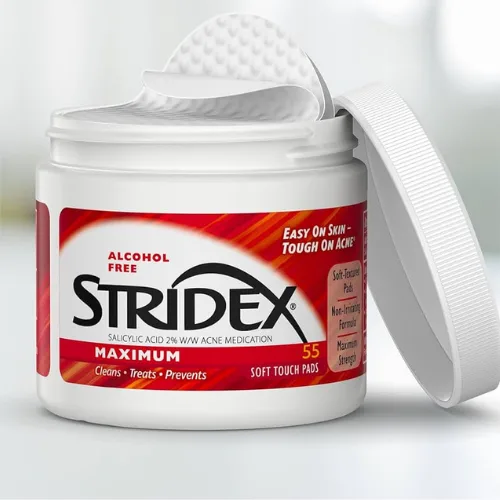 ستريديكس‏ التحكم في حب الشباب بخطوة واحدة، الحد الأقصى، 90 قطعة قطنية ناعمة الملمس |  Stridex, One-Step Acne Control, Maximum, Alcohol Free, 90 Soft Touch Pads