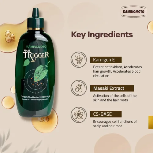 كامينوموتو تريجر محفز خروج بصيلات الشعر و معالج الصلع 180 مل  |  Kaminomoto Trigger Hair Growth 180ml
