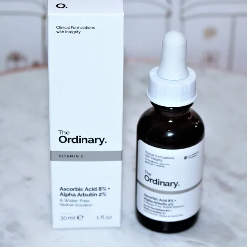ذا أورديناري سيروم حمض أسكوربيك 8% + ألفا أربوتين 2% لتفتيح وتوحيد لون البشرة 30 مل | The Ordinary Ascorbic Acid 8% + Alpha Arbutin 2% 30ml