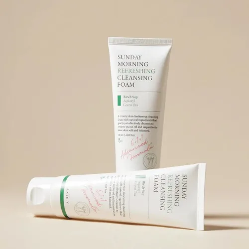 اكسس واي غسول رغوي صن داي مورنينغ لتنظيف عميق وتهدئة البشرة – 120مل  |   Axis Y Sunday Morning Refreshing Cleansing Foam 120ml