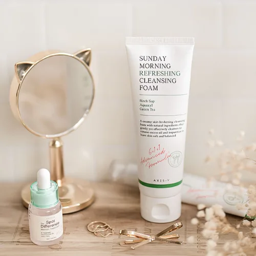 اكسس واي غسول رغوي صن داي مورنينغ لتنظيف عميق وتهدئة البشرة – 120مل  |   Axis Y Sunday Morning Refreshing Cleansing Foam 120ml