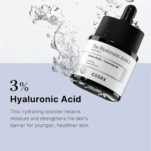 كوزركس سيروم حمض الهيالورونيك 3 لترطيب عميق وتنعيم البشرة 20 مل | COSRX The Hyaluronic Acid 3 Serum 20ml