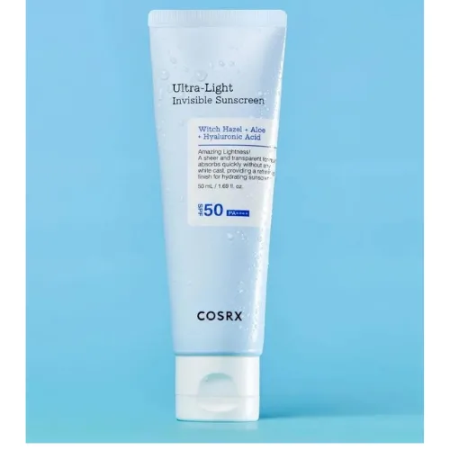 كوزركس واقي شمسي ألترا خفيف غير مرئي SPF50 لحماية البشرة 50 مل | COSRX Ultra-Light Invisible Sunscreen SPF50 PA+5 50ml