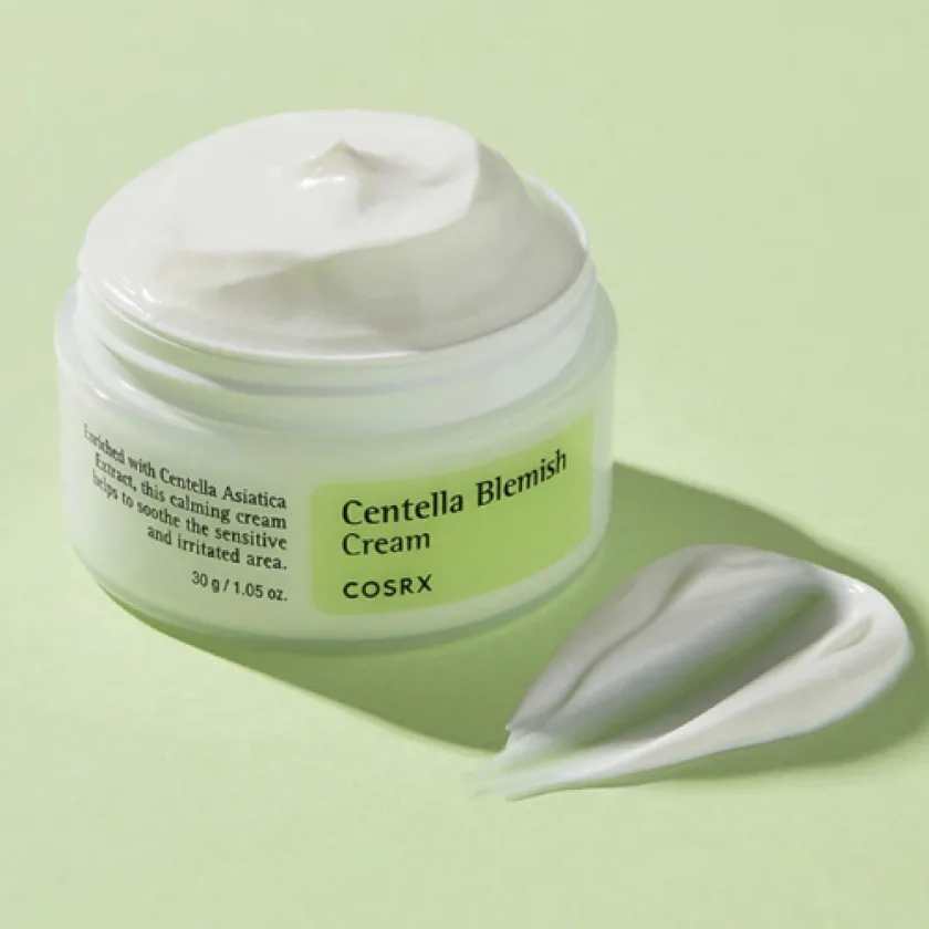 كوزركس كريم سنتيلا للترميم بالسيكا لتهدئة وتصحيح البشرة 30 جرام | COSRX Centella Blemish Cream 30g