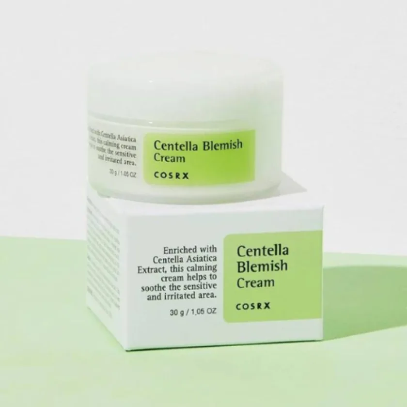 كوزركس كريم سنتيلا للترميم بالسيكا لتهدئة وتصحيح البشرة 30 جرام | COSRX Centella Blemish Cream 30g