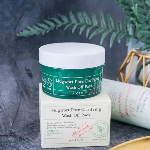 اكسس واي قناع تنظيف المسام بخلاصة الموجورت 100 مل | Axis Y Mugwort Pore Clarifying Wash Off Pack 100ml