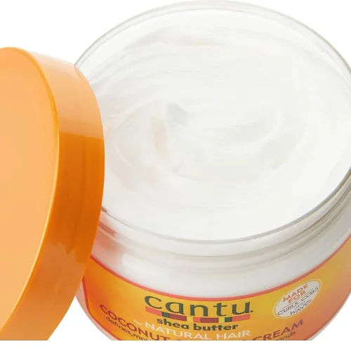 كانتو كريم لتجعيد الشعر بزبدة الشيا وجوز الهند - 340 جرام  |  Cantu Curling Cream With Shea Butter & Coconut cream - 340g