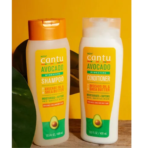 كانتو شامبو الأفوكادو المرطب بزيت الأفوكادو وزبدة الشيا - 400 مل  |  Cantu Avocado Shampoo  Hydrating With Avocado & Shea Butter 400ml