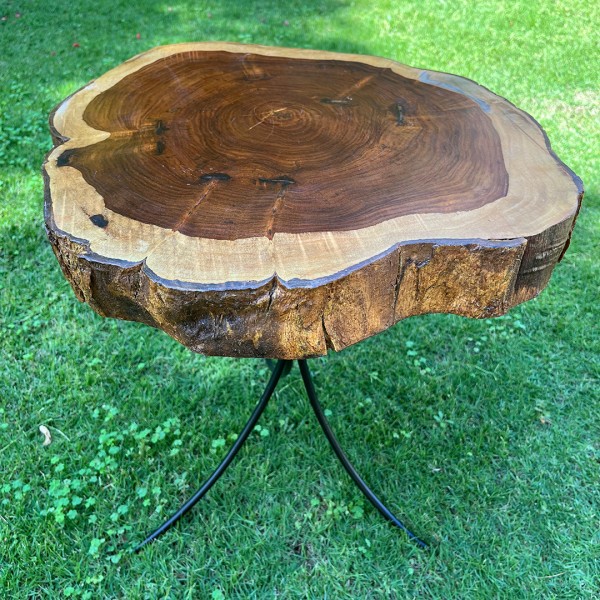 Brown Side Table from Sarsoaa Wood